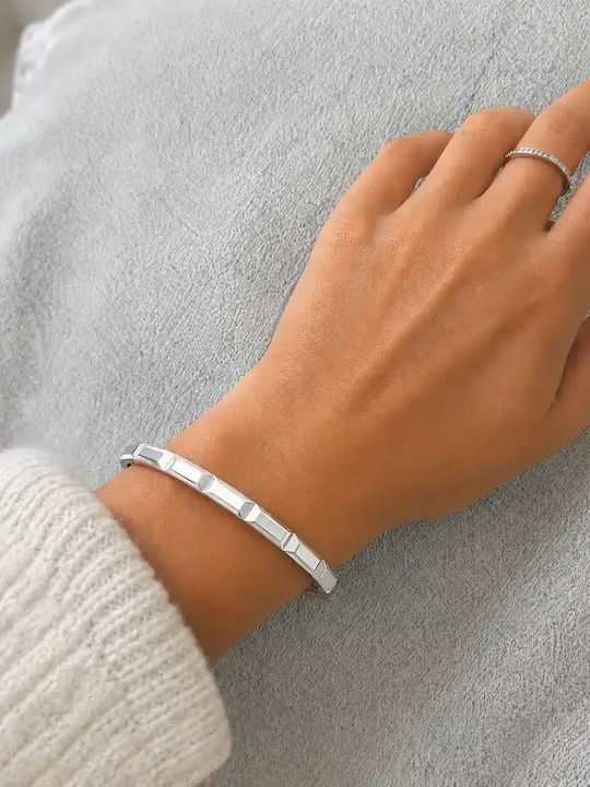 Nire Damen Armband Handschelle aus Edelstahl Stahl