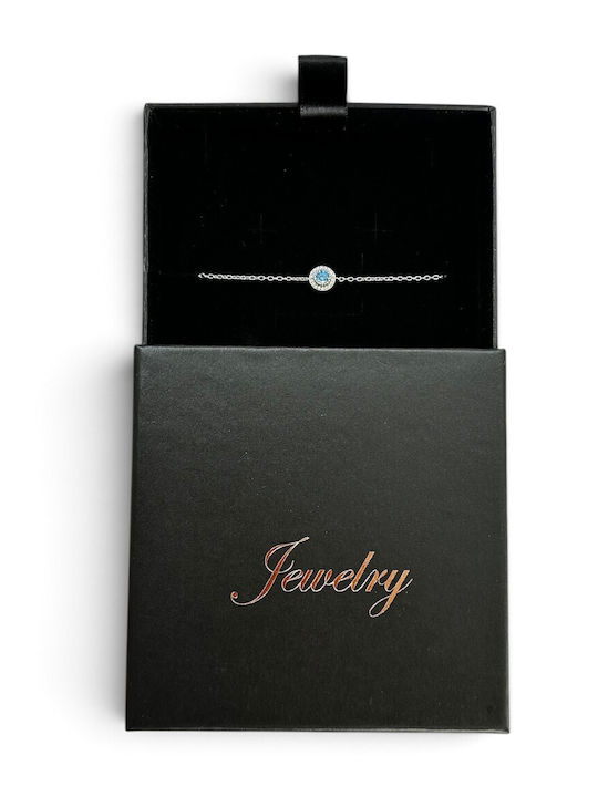 Women's Bracelet Rosette Made of Silver with Zircon