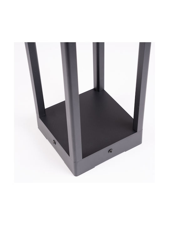 Lampa De Grădină Pentru Exterior Stâlp Led 12w 3000k 80cm Negru Quercus Lumiled