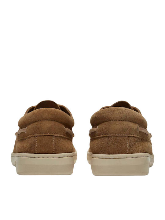 Damen Mokassins aus Leder in Beige Farbe