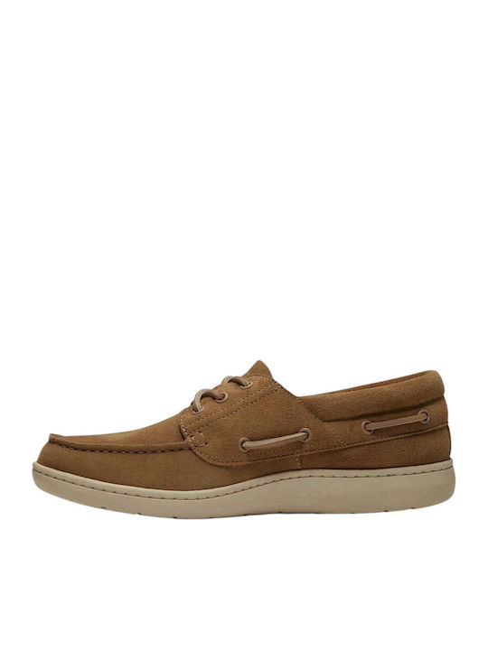 Damen Mokassins aus Leder in Beige Farbe