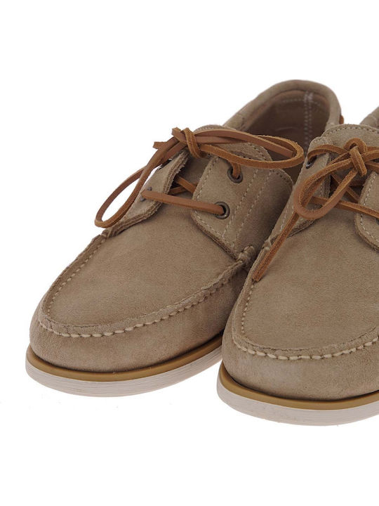 Deri Herren Mokassins in Beige Farbe