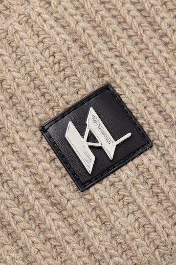 Beanie Men's Knitted Beanie in Beige