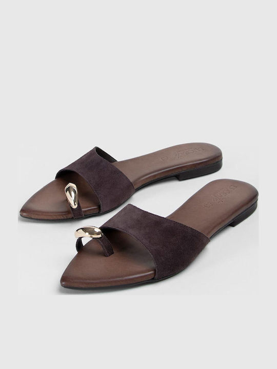 Women's Flat Sandals Brown