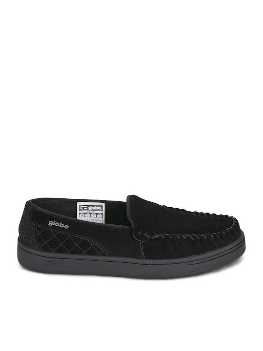 Suede Herren Mokassins in Schwarz Farbe