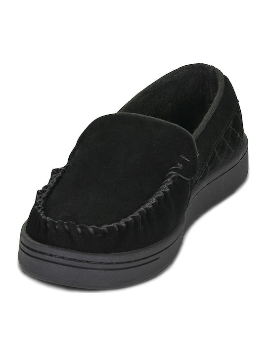 Suede Herren Mokassins in Schwarz Farbe
