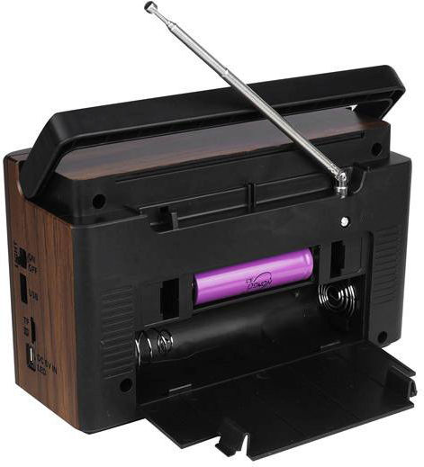 LTC Audio LTC118UBT Retro Portable Radio with Bluetooth and USB Black