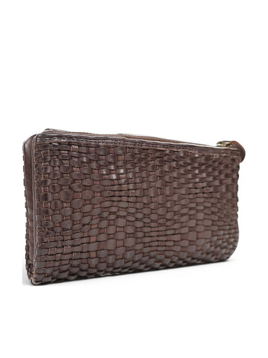 Leather Women's Wallet Brown