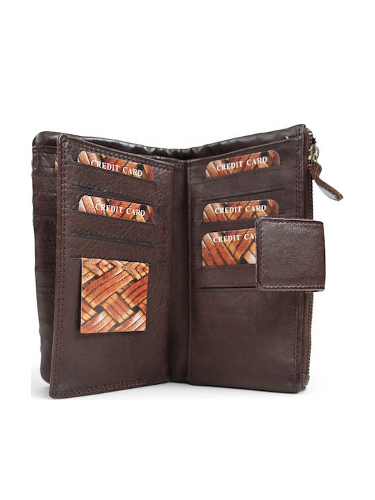 Leather Women's Wallet Brown