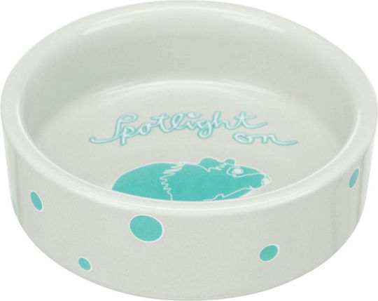 Trixie Keramische Schale Für Meerschweinchen Hase Weiß Design 250ml 11cm