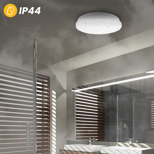 Φωτιστικό Οροφής Led Επιτοίχιο Notus 2 12w Στρογγυλό 25 Cm Ip44 Lumiled