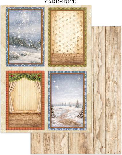 Junk Journal Autocolante Decupaje Fundaluri Silent Night