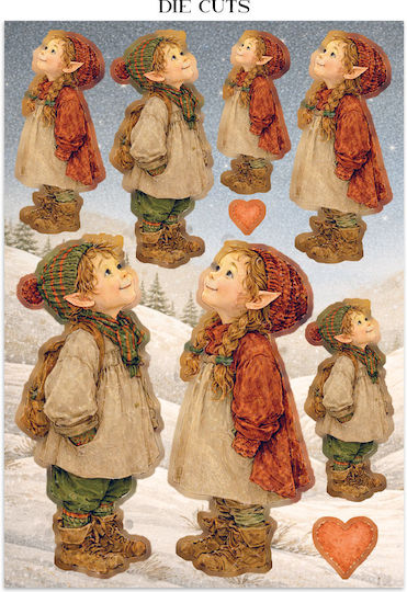Junk Journal Focus Point Decupaje Fundaluri Silent Night