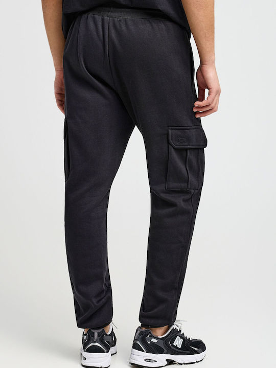 Cargo Sweatpants with Elastic Black