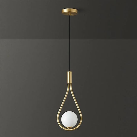 Gold E14 Cable Chandelier