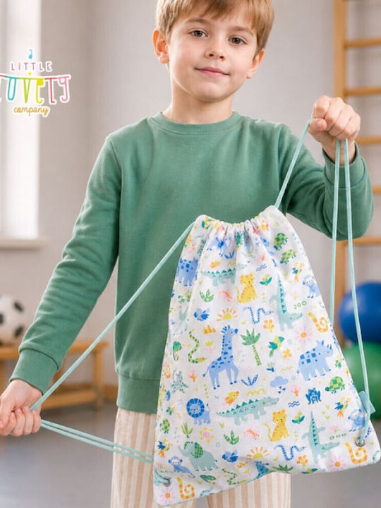 A Little Lovely Company Kids Backpack Light Blue 42x32cm