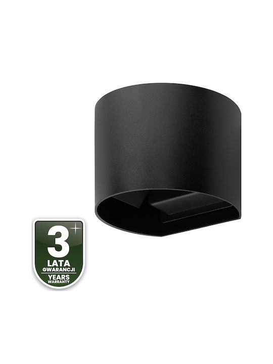Pyxis Wandmontierte Außenbeleuchtung Led G9 Reguläre Runde Basis Schwarz