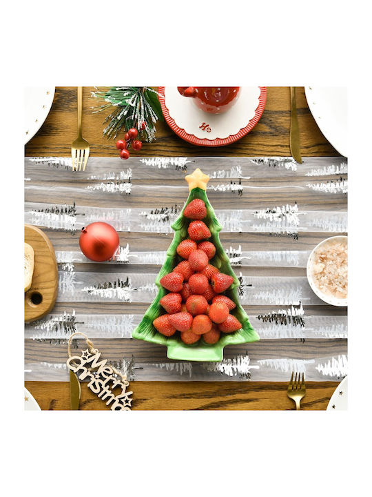 Artoid Mode Set Christmas Tablecloths Runner Trees 300x70cm 6 Pieces