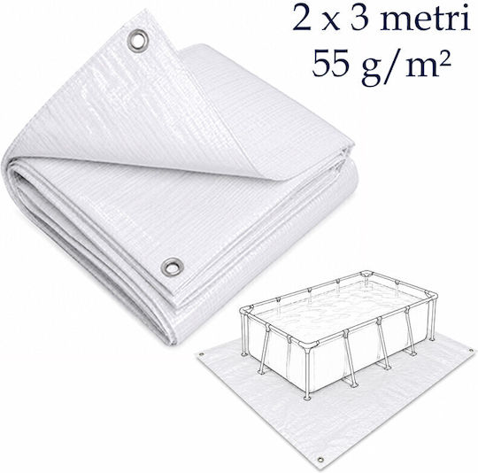 Zubehör Für Die Poolabdeckung Weiß 200x200cm