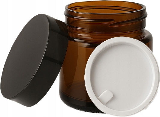 Borcan Sticlă Maro 10g 10ml Sticlă Închisă Mostre Cremă Unguent