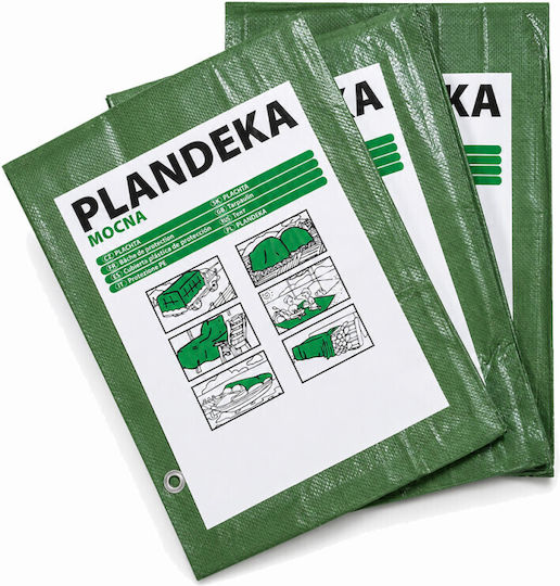 Pânză Impermeabilă De Acoperire 110gr/m² 7x3m Verde