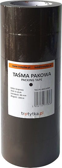 Tretytka Foryou Verpackungsfolie 48mm x 100m in Braune Farbe