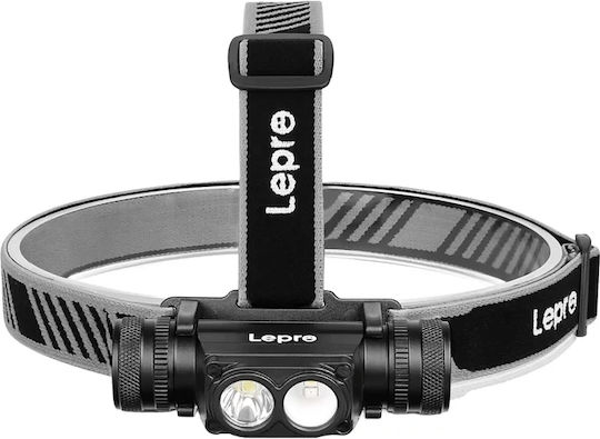 Lepro Акумулаторен Челник LED IP65 с Максимална Светлинна Мощност 1000lm
