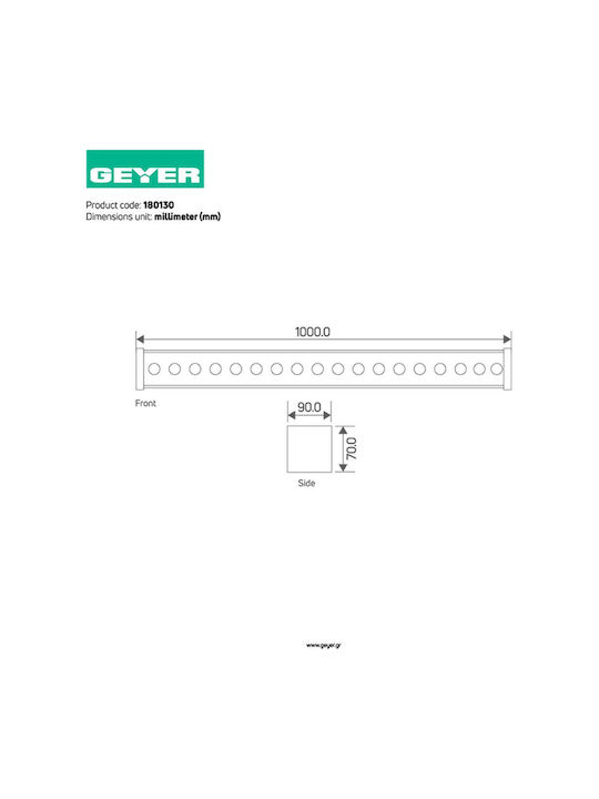 Geyer Φωτιστικό LED Wall Washer 36W Geyer Φωτιστικό LED Wall Washer 36W