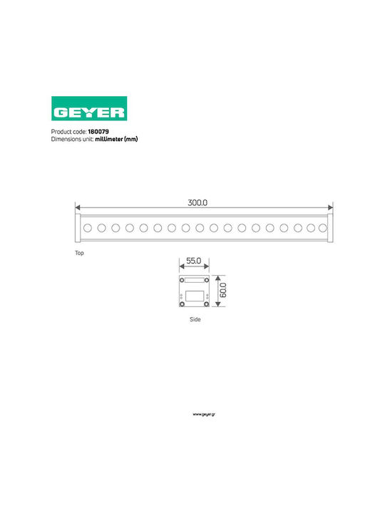 Geyer Geyer Outdoor Floor Lamp LED Wall Washer 9W with Natural White Light IP65 Gray