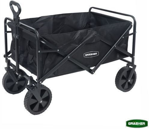Grasher Транспортна Количка FT1560 Сгъваема За Товар До 150кг В Черен Цвят