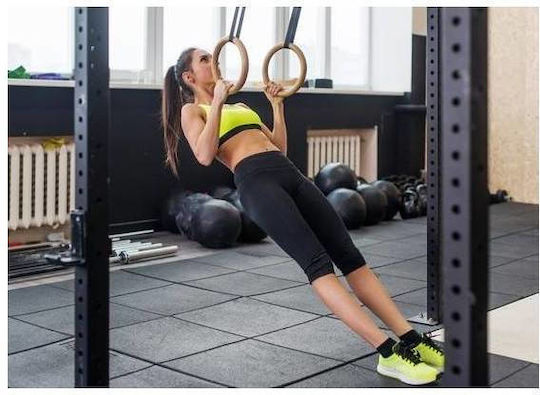 MegaFitness 38477 Κρίκοι Γυμναστικής με Διάμετρο 23cm