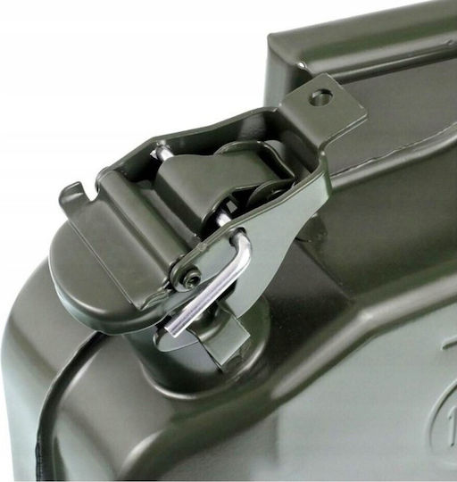 10l Fuel Canister Silvertools Green S12350