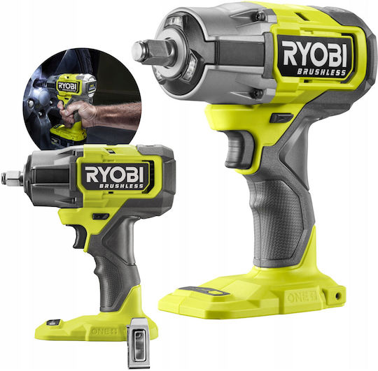 Ryobi Brushless Schlagschrauber Elektrisch mit Aufnahme 1/2" & 1/4" & Hex