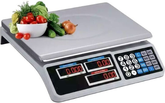 Electronic Retail Scale with Weighing Capacity of 40kg and Division 200gr