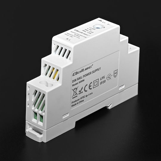 Qoltec Sursă de Alimentare pe Șină DIN cu Ieșire 5V și Putere 12W 2.4A