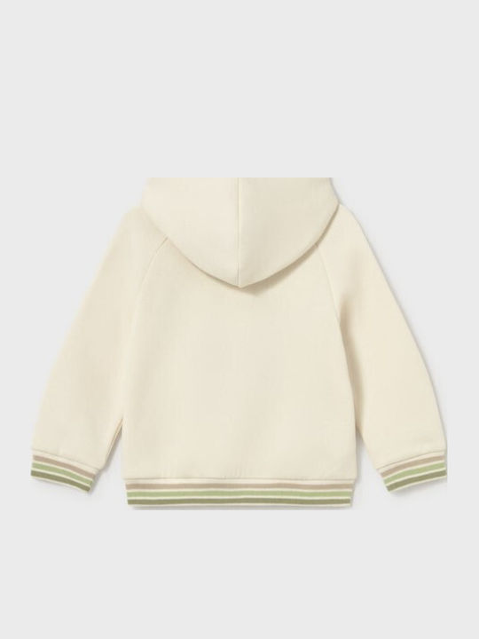 Mayoral Kids Hooded Sweatshirt Beige
