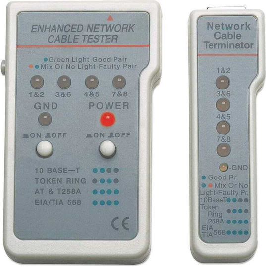 Intellinet 351898 Tester Καλωδίων Δικτύου RJ45 / RJ11
