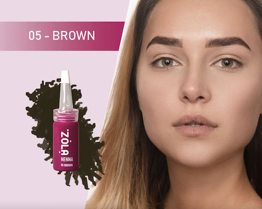 Zola Багрило Хена за вежди 05 Brown 10gr