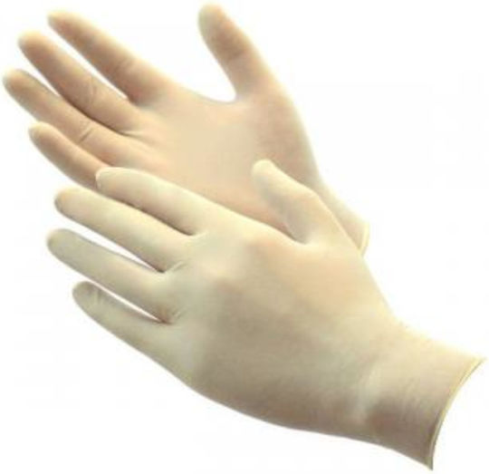 Soft Touch Хирургически Ръкавици Латекс На Прах в Бял Цвят 100 бр