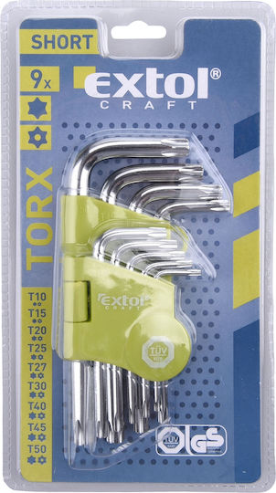 Extol Craft Chei Torx 66010 Set Chei L 9 Bucăți
