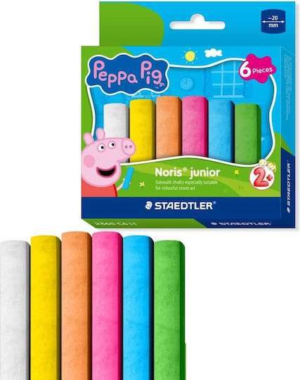 Staedtler Straßenmalkreide Nj Peppa 6 Kreiden Etui Tasche