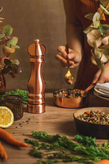 Peugeot Paris Chef Manual Set Spice Mills Inox in Copper Color 22cm 1pcs