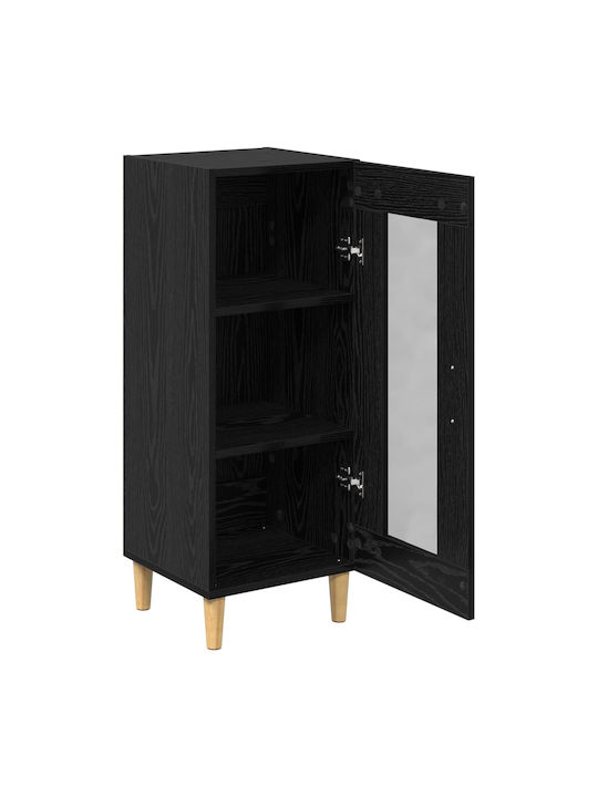 Wohnzimmer Nische aus Spanplatte Schwarze Eiche 34.5x32.5x90cm