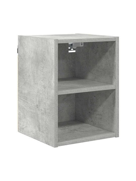 Riga Wall Living Room Cabinet from Particle Board Grey 30x29.5x80cm