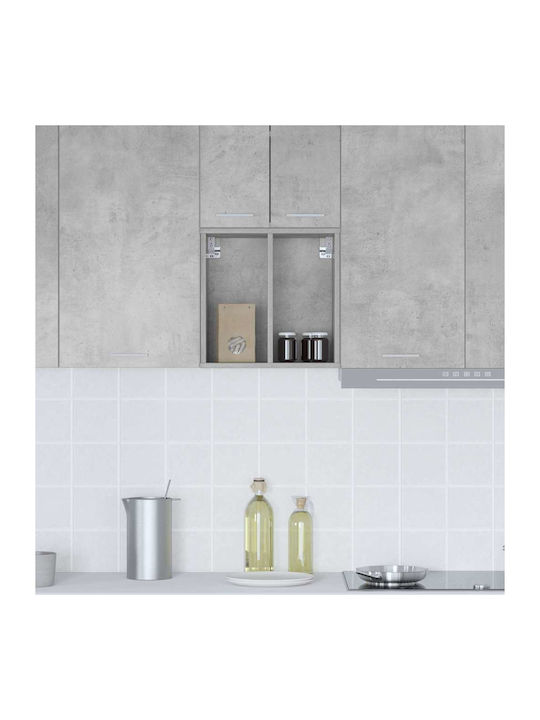 Riga Wall Living Room Cabinet made of Particle Board Grey 40x29.5x40cm