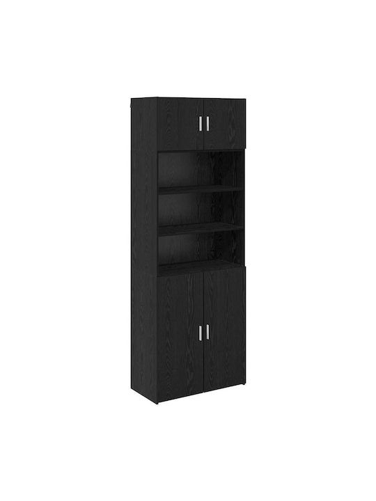 Шкаф за дневна от ПДЧ Черна Бук 80x42.5x225см