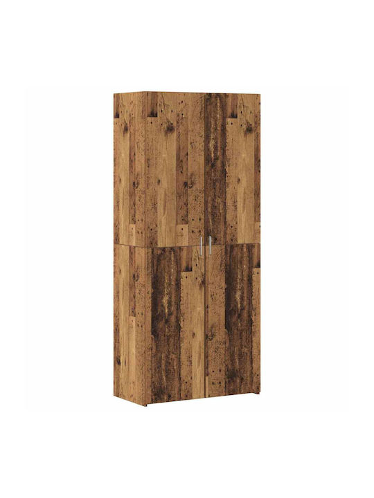 vidaXL Wohnzimmer Vitrine aus Spanplatte Braune 40x42.5x185cm