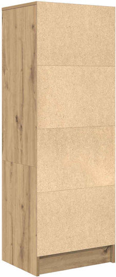Living Room Display Cabinet Made of Particle Board Oak 45.5x34x127cm