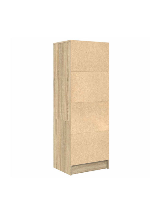 Wall Mounted Living Room Cabinet made of Solid Oak Wood 45.5x34x127cm