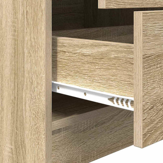 Hängeschrank fürs Wohnzimmer aus Sonoma-Eiche 45,5x34x127 cm